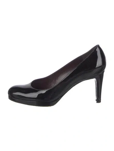 Pre-owned Stuart Weitzman Patent Leather Pumps In Black