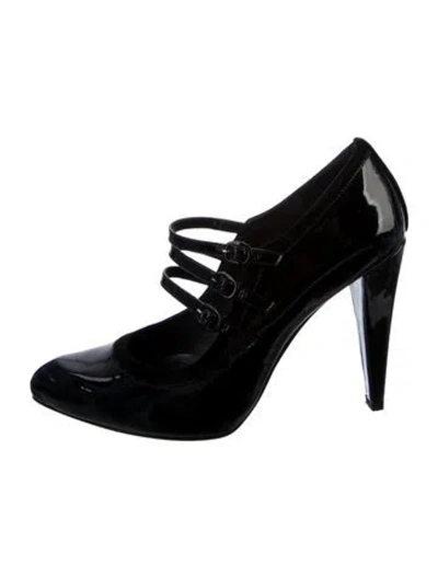 Pre-owned Stuart Weitzman Patent Leather Pumps In Black