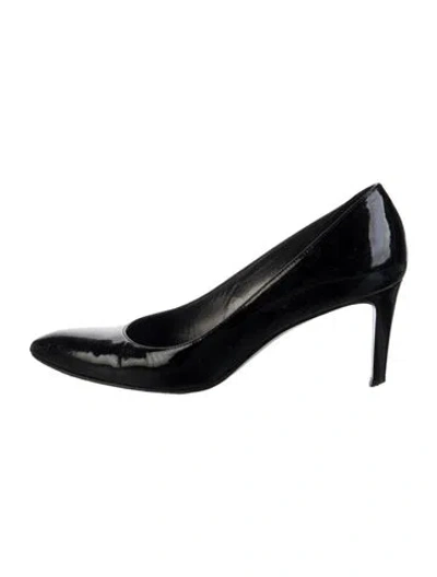 Pre-owned Stuart Weitzman Patent Leather Pumps In Black