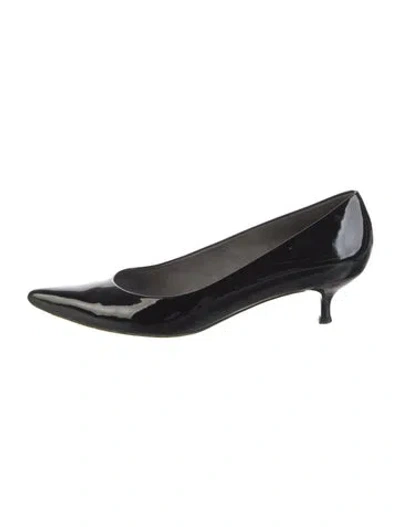 Pre-owned Stuart Weitzman Patent Leather Pumps In Black