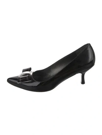 Pre-owned Stuart Weitzman Patent Leather Pumps In Black