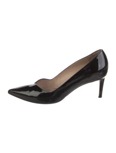 Pre-owned Stuart Weitzman Patent Leather Pumps In Black