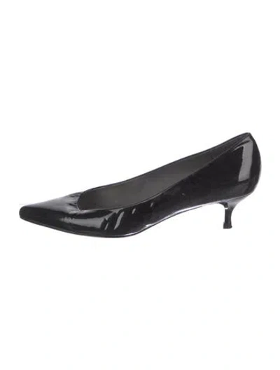 Pre-owned Stuart Weitzman Patent Leather Pumps In Black