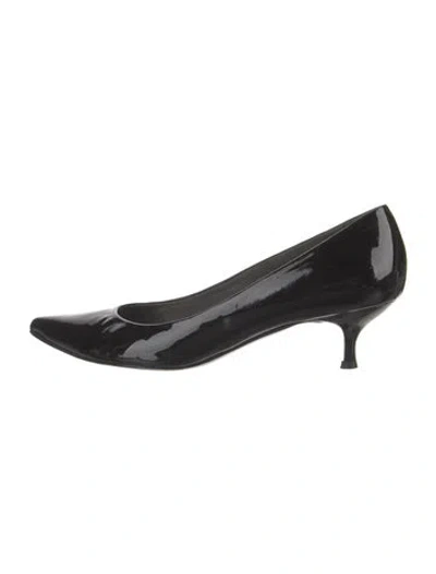 Pre-owned Stuart Weitzman Patent Leather Pumps In Black