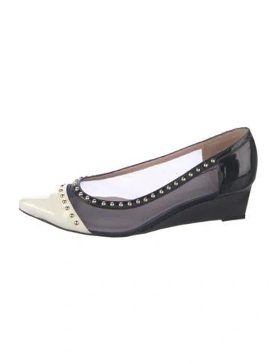 Pre-owned Stuart Weitzman Patent Leather Pumps In Blue