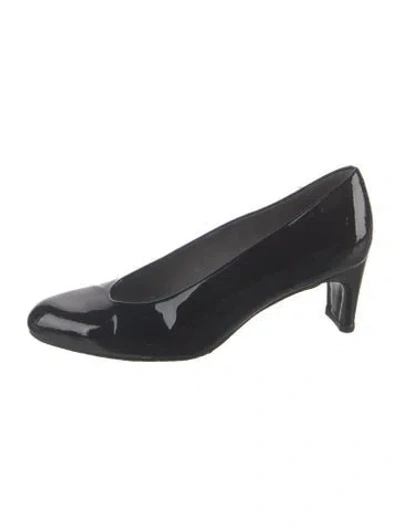 Pre-owned Stuart Weitzman Patent Leather Pumps In Blue