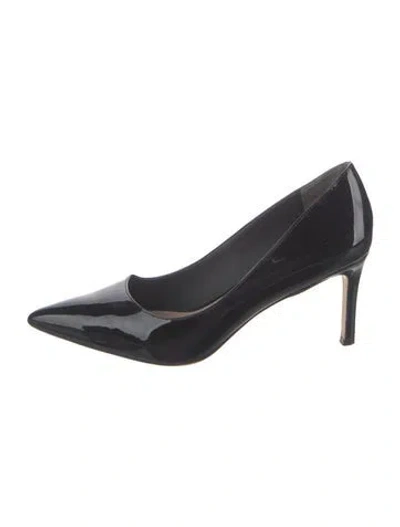 Pre-owned Stuart Weitzman Patent Leather Pumps In Blue