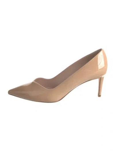 Pre-owned Stuart Weitzman Patent Leather Pumps In Neutral