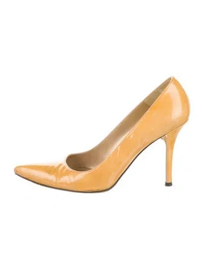 Pre-owned Stuart Weitzman Patent Leather Pumps In Neutral