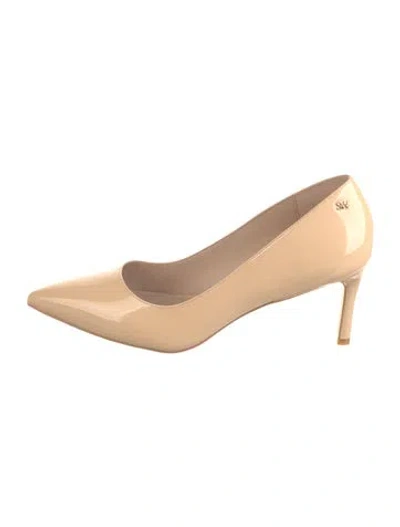 Pre-owned Stuart Weitzman Patent Leather Pumps In Neutral