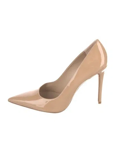 Pre-owned Stuart Weitzman Patent Leather Pumps In Neutral
