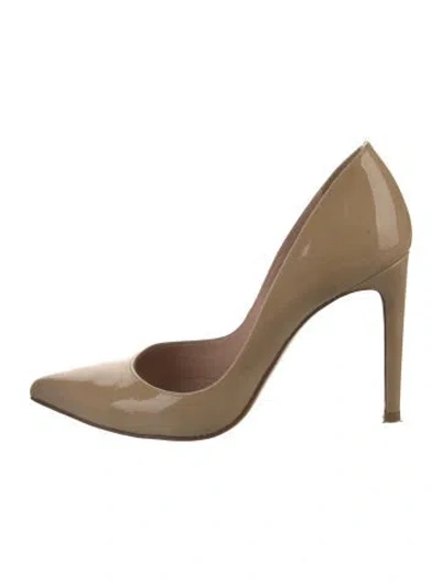 Pre-owned Stuart Weitzman Patent Leather Pumps In Neutral