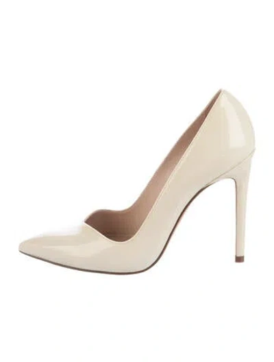 Pre-owned Stuart Weitzman Patent Leather Pumps In Neutral