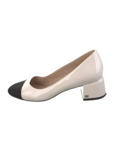 Pre-owned Stuart Weitzman Patent Leather Pumps In Neutral