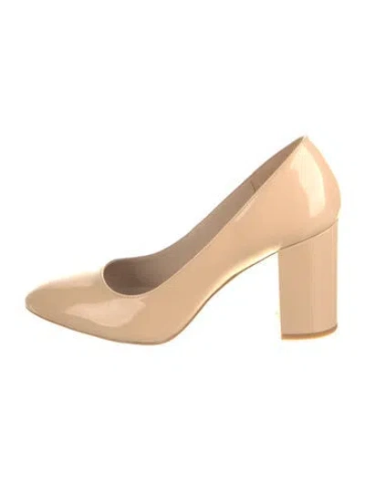 Pre-owned Stuart Weitzman Patent Leather Pumps In Neutral