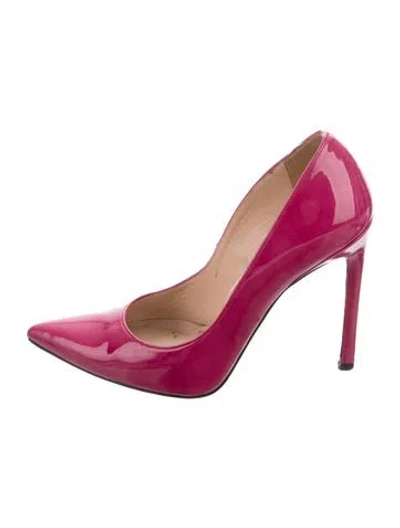 Pre-owned Stuart Weitzman Patent Leather Pumps In Pink