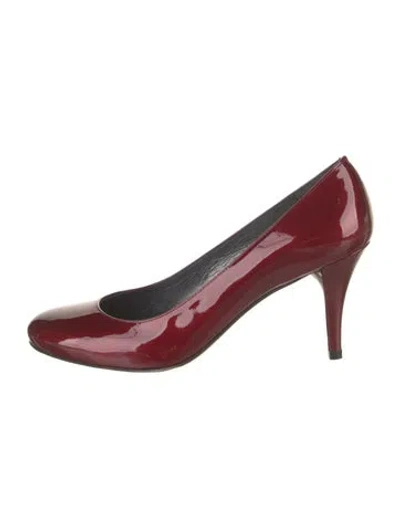 Pre-owned Stuart Weitzman Patent Leather Pumps In Red
