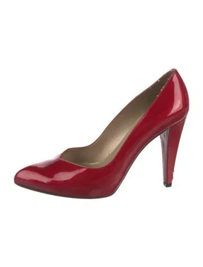Pre-owned Stuart Weitzman Patent Leather Pumps In Red