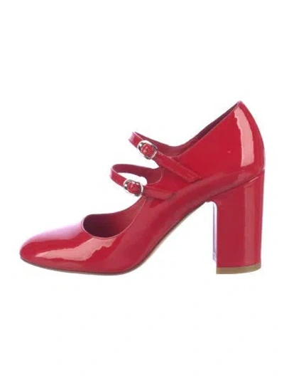 Pre-owned Stuart Weitzman Patent Leather Pumps In Red