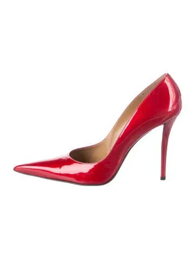 Pre-owned Stuart Weitzman Patent Leather Pumps In Red