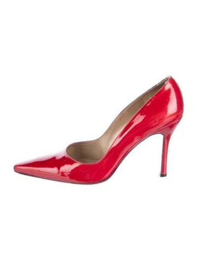Pre-owned Stuart Weitzman Patent Leather Pumps In Red