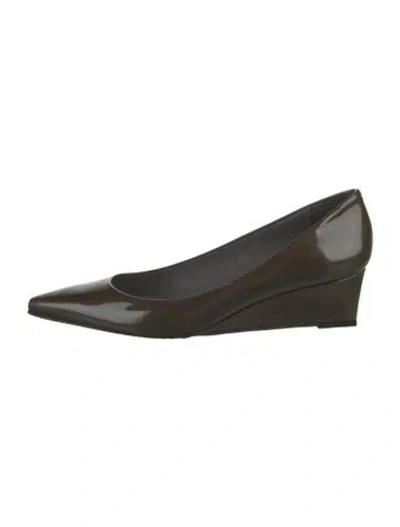 Pre-owned Stuart Weitzman Patent Leather Pumps W/ Tags In Black