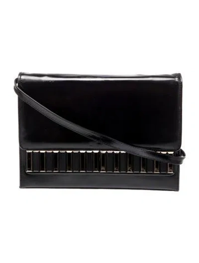 Pre-owned Stuart Weitzman Patent Leather Shoulder Bag In Blue