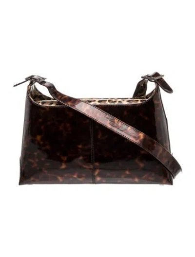 Pre-owned Stuart Weitzman Patent Leather Shoulder Bag In Multicolor