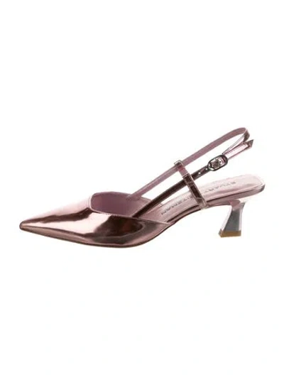 Pre-owned Stuart Weitzman Patent Leather Slingback Pumps