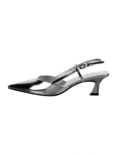 Pre-owned Stuart Weitzman Patent Leather Slingback Pumps