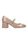 Stuart Weitzman Patent Leather Stuart Mj Pumps 60 In Beige