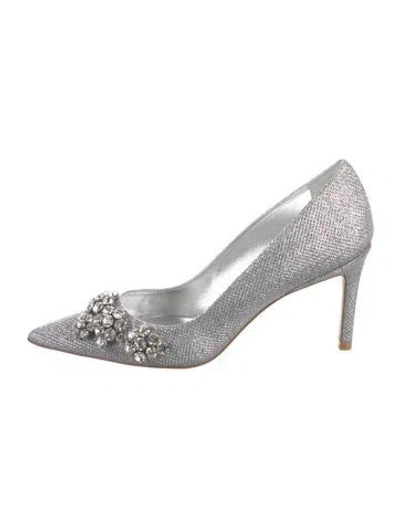 Pre-owned Stuart Weitzman Patterned Glitter Accents Pumps