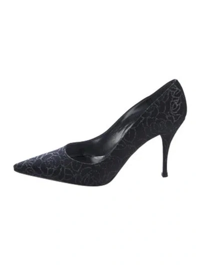 Pre-owned Stuart Weitzman Patterned Pumps In Blue