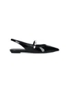 Stuart Weitzman Woman Ballet Flats Black Size 7.5 Leather In Black