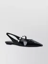 Stuart Weitzman Pearl Pointed Toe Ballerina Shoes