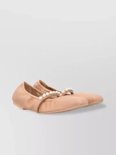 Stuart Weitzman Pearl Round Toe Lace-up Shoes In Pink
