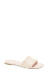Stuart Weitzman Pearl Slide Sandal In Rosewater