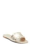 Stuart Weitzman Pearl Slide Sandal In Silver