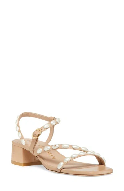 Stuart Weitzman Pearlita 35 Sandal In Adobe