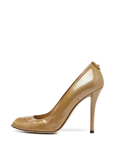 Pre-owned Stuart Weitzman Peep-toe Pumps In Neutral