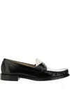 Stuart Weitzman Lottie Two-tone Leather Loafers In Multi