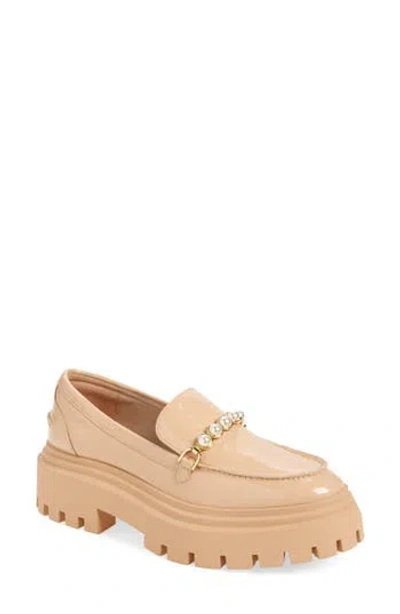 STUART WEITZMAN STUART WEITZMAN PERLA IMITATION PEARL LUG SOLE LOAFER