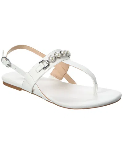 STUART WEITZMAN PERLA T-STRAP LEATHER SANDAL