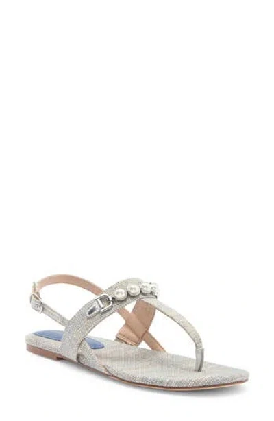 Stuart Weitzman Perla T-strap Sandal In Atlantic Blue