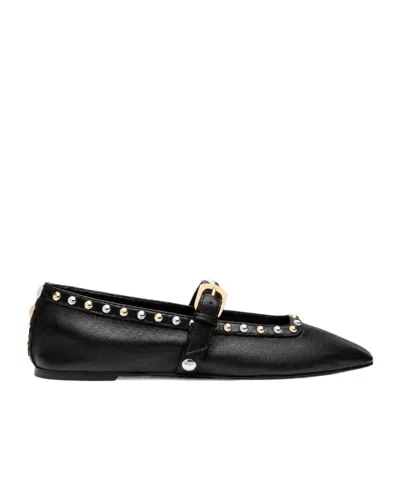 Stuart Weitzman Perry Studded Ballet Flats In Multi