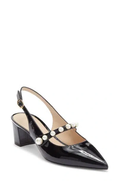 Stuart Weitzman Pia Mary Jane Slingback Pump In Black