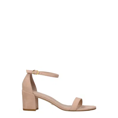 Stuart Weitzman Pink Leather Sandal