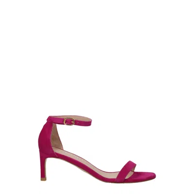 Stuart Weitzman Pink Leather Sandal