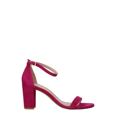 Stuart Weitzman Pink Leather Sandal