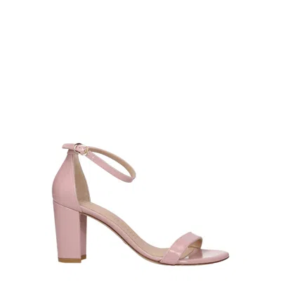 Stuart Weitzman Pink Leather Sandal